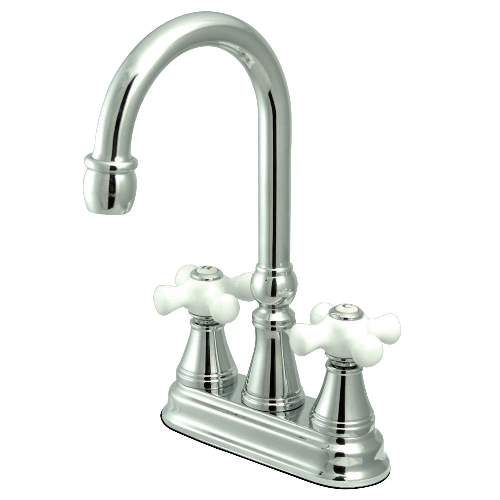 Kingston Brass KS2491PX Governor Bar Faucet Without Pop-Up, Polished Chrome - BNGBath