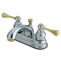 Thumbnail for Kingston Brass KB3604BL 4 in. Centerset Bathroom Faucet, Polished Chrome - BNGBath