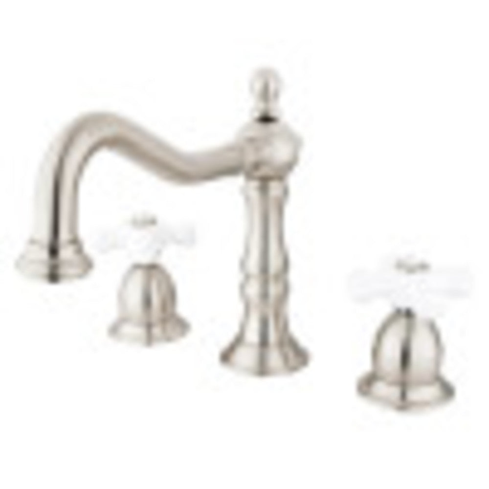 Kingston Brass KS1978PX 8 in. Widespread Bathroom Faucet, Brushed Nickel - BNGBath