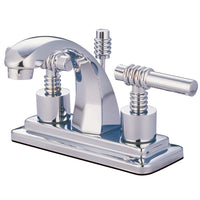 Thumbnail for Kingston Brass KS4641ML 4 in. Centerset Bathroom Faucet, Polished Chrome - BNGBath