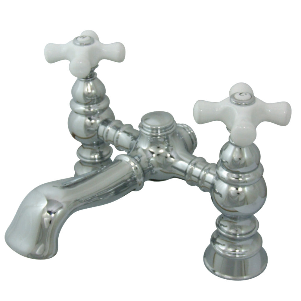 Kingston Brass CC1136T1 Vintage 7-Inch Deck Mount Tub Faucet, Polished Chrome - BNGBath