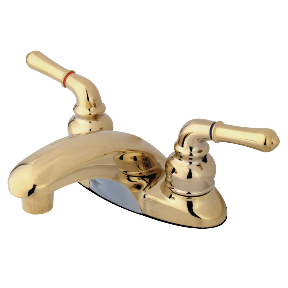 Kingston Brass KB622LP 4 in. Centerset Bathroom Faucet, Polished Brass - BNGBath