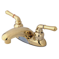 Thumbnail for Kingston Brass KB622LP 4 in. Centerset Bathroom Faucet, Polished Brass - BNGBath