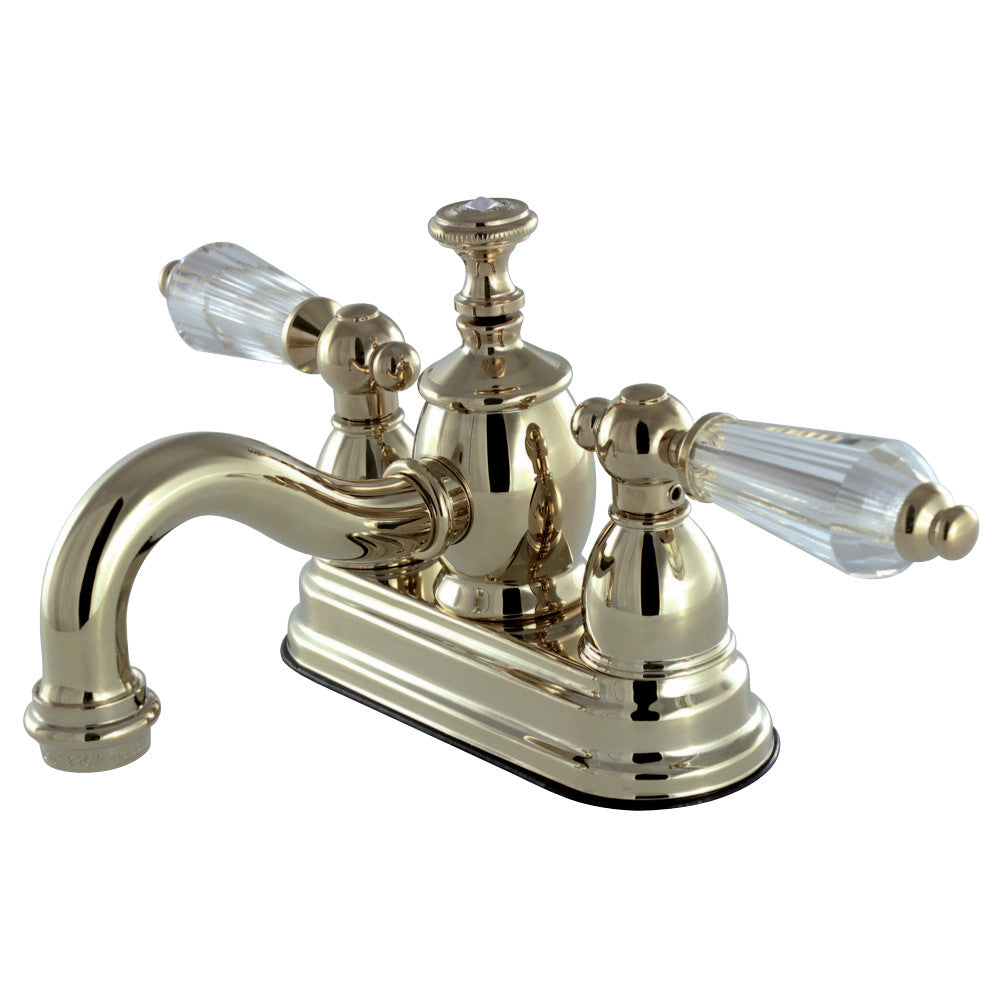 Kingston Brass KS7102WLL 4 in. Centerset Bathroom Faucet, Polished Brass - BNGBath