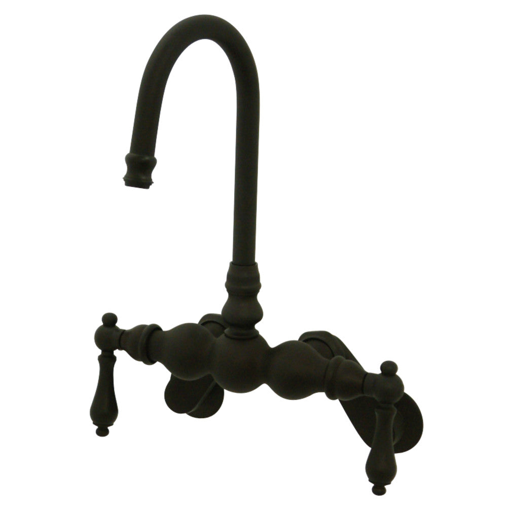 Kingston Brass CC81T5 Vintage Adjustable Center Wall Mount Tub Faucet, Oil Rubbed Bronze - BNGBath