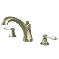 Thumbnail for Kingston Brass KS4328PL Metropolitan Roman Tub Faucet, Brushed Nickel - BNGBath