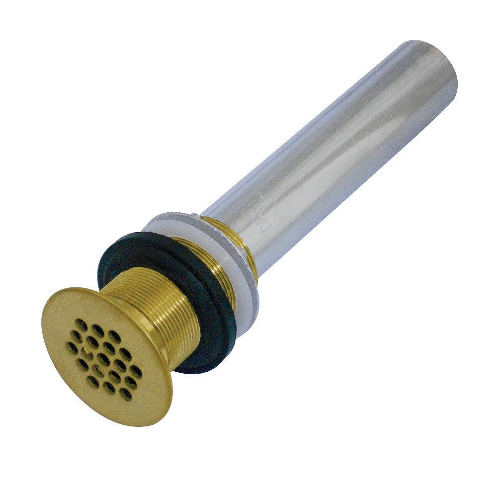 Kingston Brass KB4007 Fauceture Grid Drain without Overflow, Brushed Brass - BNGBath