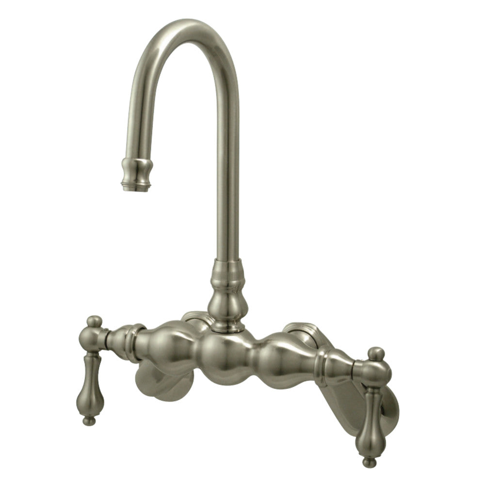 Kingston Brass CC81T8 Vintage Adjustable Center Wall Mount Tub Faucet, Brushed Nickel - BNGBath