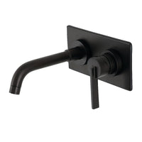 Thumbnail for Kingston Brass KS8115CTL Single-Handle Wall Mount Bathroom Faucet, Oil Rubbed Bronze - BNGBath