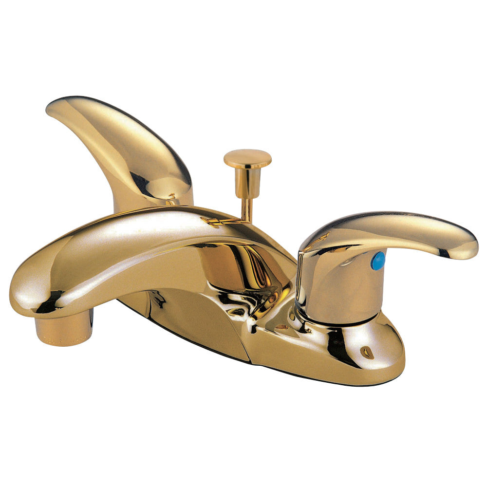 Kingston Brass KB6622LL 4 in. Centerset Bathroom Faucet, Polished Brass - BNGBath