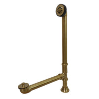 Thumbnail for Kingston Brass CC2087 Clawfoot Tub Waste & Overflow Drain, Brushed Brass - BNGBath