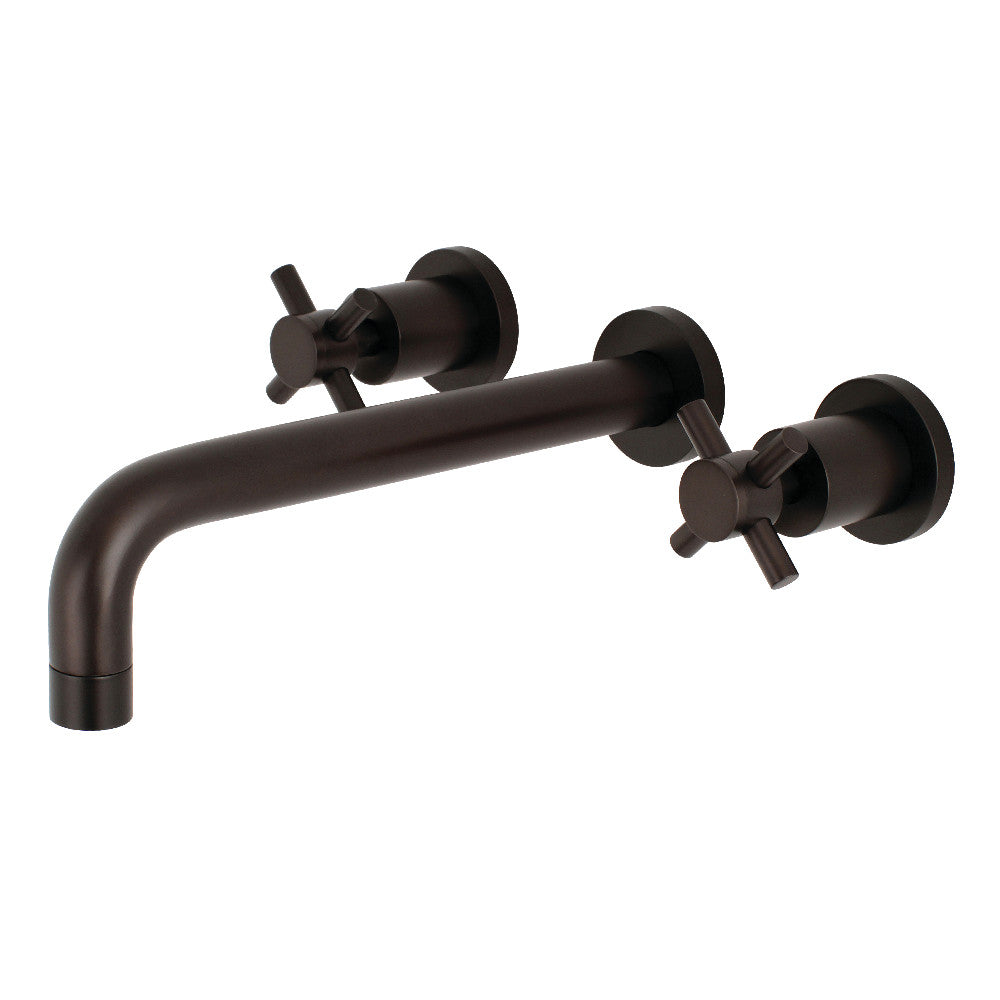 Kingston Brass KS8025DX Concord Two-Handle Wall Mount Tub Faucet, Oil Rubbed Bronze - BNGBath
