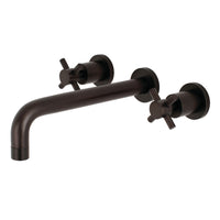 Thumbnail for Kingston Brass KS8025DX Concord Two-Handle Wall Mount Tub Faucet, Oil Rubbed Bronze - BNGBath
