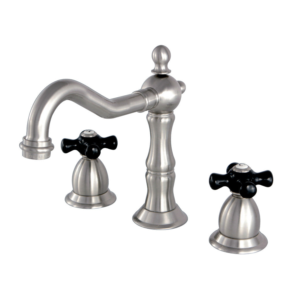 Kingston Brass KS1978PKX Duchess Widespread Bathroom Faucet with Brass Pop-Up, Brushed Nickel - BNGBath
