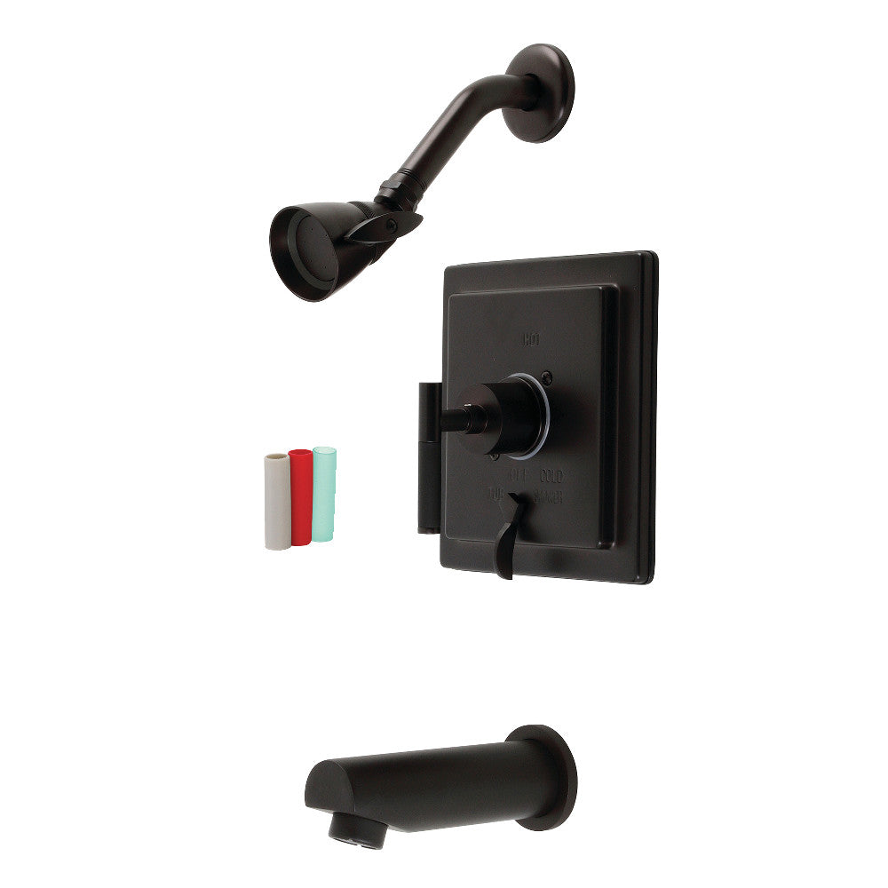 Kingston Brass KB86550CKL Kaiser Sungle-Handle Tub and Shower Faucet, Oil Rubbed Bronze - BNGBath