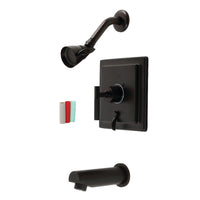 Thumbnail for Kingston Brass KB86550CKL Kaiser Sungle-Handle Tub and Shower Faucet, Oil Rubbed Bronze - BNGBath
