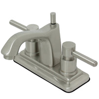 Thumbnail for Kingston Brass KS8648DL 4 in. Centerset Bathroom Faucet, Brushed Nickel - BNGBath