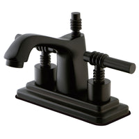 Thumbnail for Kingston Brass KS8645ML 4 in. Centerset Bathroom Faucet, Oil Rubbed Bronze - BNGBath
