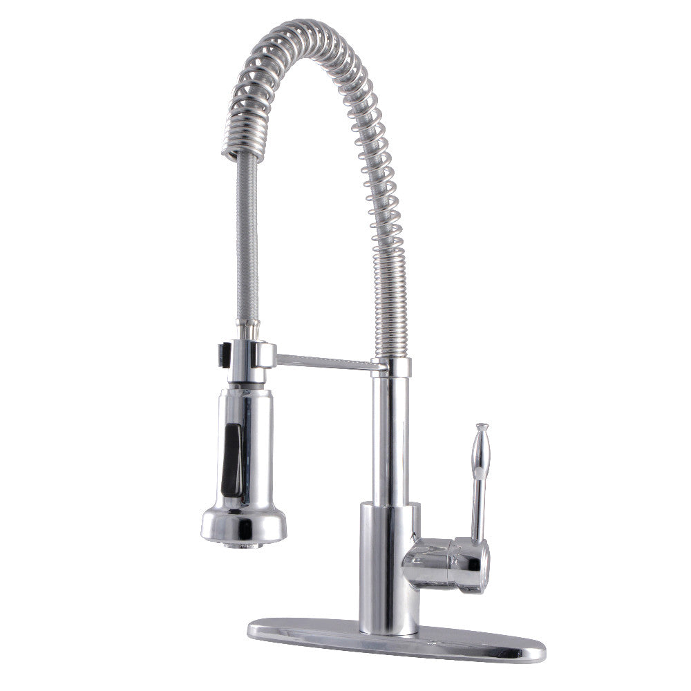 Gourmetier GSY8881NKL Nustudio Single-Handle Pre-Rinse Kitchen Faucet, Polished Chrome - BNGBath