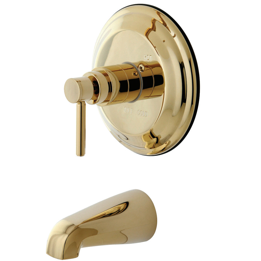 Kingston Brass KB2632DLTO Concord Tub & Shower Faucet (Shower Head Not Included), Polished Brass - BNGBath