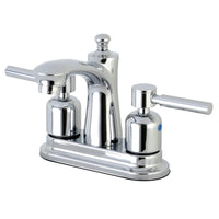 Thumbnail for Kingston Brass FB7621DL 4 in. Centerset Bathroom Faucet, Polished Chrome - BNGBath