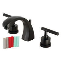 Thumbnail for Kingston Brass KS4980CKL Kaiser Widespread Bathroom Faucet with Brass Pop-Up, Matte Black - BNGBath