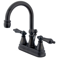 Thumbnail for Kingston Brass KS2615AL 4 in. Centerset Bathroom Faucet, Oil Rubbed Bronze - BNGBath