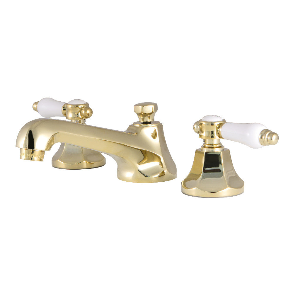 Kingston Brass KS4462BPL Bel-Air 8" Widespread Bathroom Faucet, Polished Brass - BNGBath