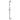 Kingston Brass K180A8 Showerscape 24" Shower Slide Bar with Pin Wall Hook, Brushed Nickel - BNGBath