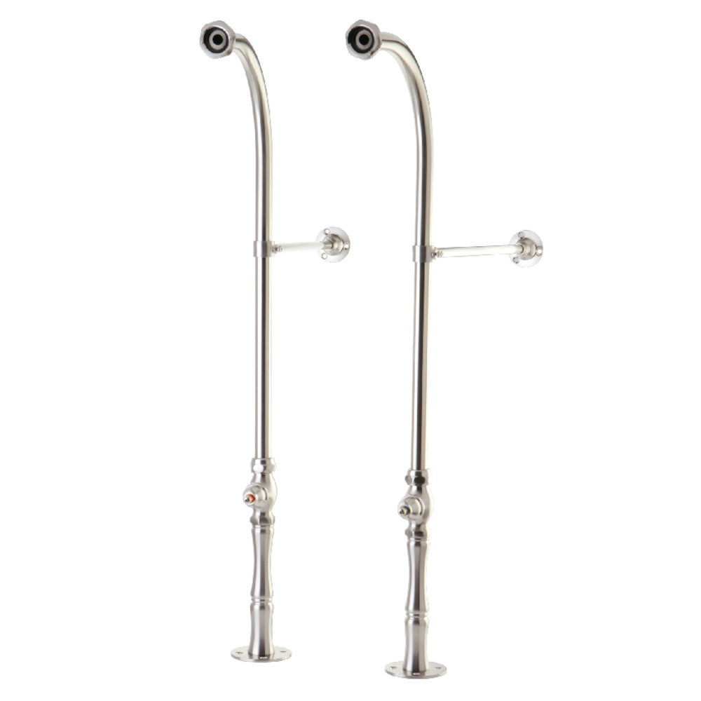 Kingston Brass CC458*30 Rigid 30-Inch Freestanding Supply, Brushed Nickel - BNGBath