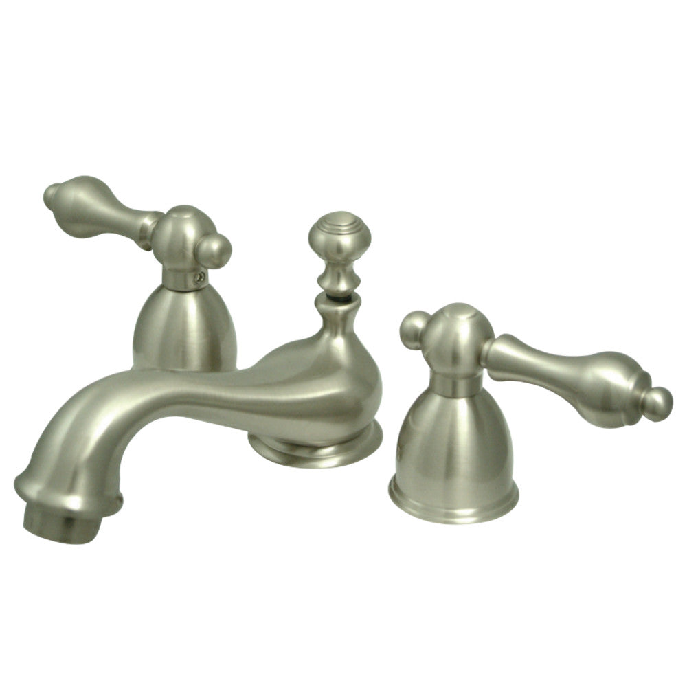Kingston Brass KS3958AL Restoration Mini-Widespread Bathroom Faucet, Brushed Nickel - BNGBath