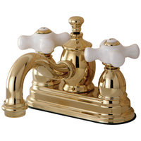 Thumbnail for Kingston Brass KS7102PX 4 in. Centerset Bathroom Faucet, Polished Brass - BNGBath