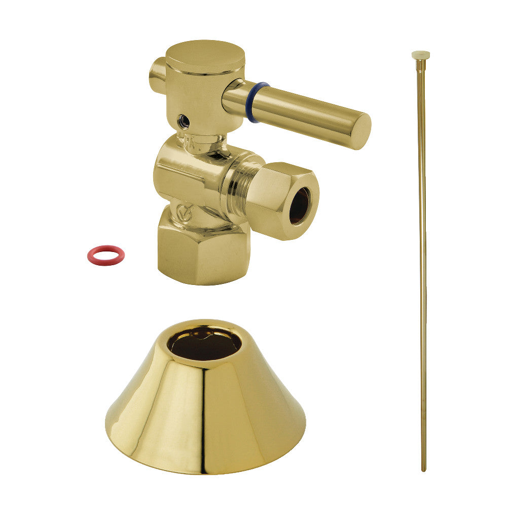 Kingston Brass CC43107DLTKF20 Modern Plumbing Toilet Trim Kit, Brushed Brass - BNGBath
