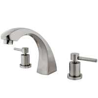 Thumbnail for Kingston Brass KS4368DL Concord Roman Tub Faucet, Brushed Nickel - BNGBath