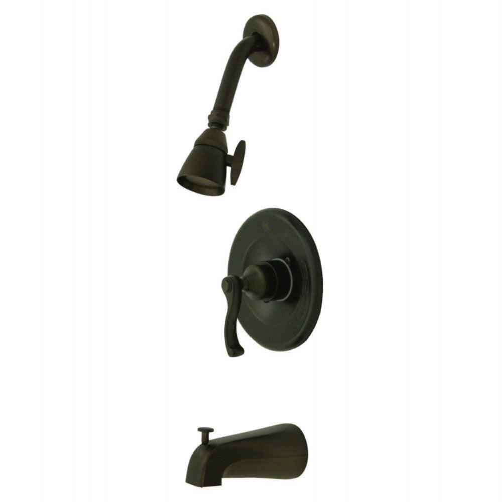 Kingston Brass KB8635FL Royale Tub & Shower Faucet, Oil Rubbed Bronze - BNGBath