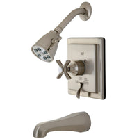 Thumbnail for Kingston Brass VB86580ZX Tub/Shower Faucet, Brushed Nickel - BNGBath