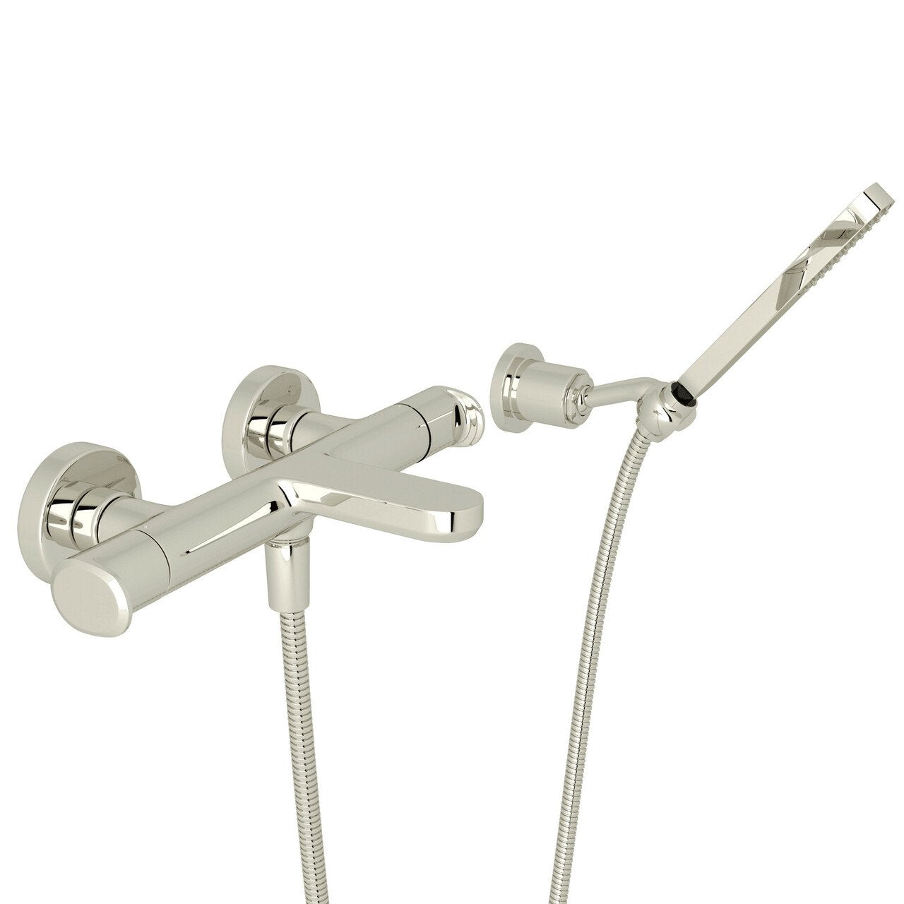 ROHL Meda Wall Mount Exposed Thermostatic Tub Filler with Wall Mount Handshower - BNGBath