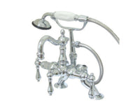 Thumbnail for Kingston Brass CC2008T1 Vintage Clawfoot Tub Faucet with Hand Shower, Polished Chrome - BNGBath