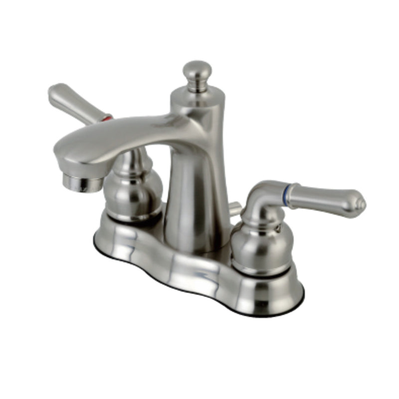 Kingston Brass FB7618NML 4 in. Centerset Bathroom Faucet, Brushed Nickel - BNGBath