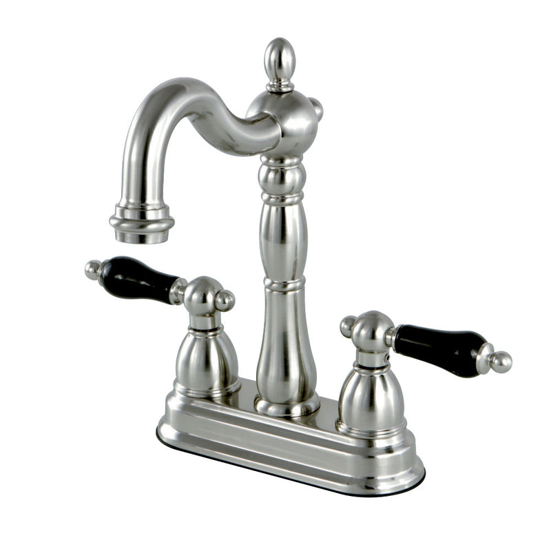 Kingston Brass KB1498PKL Duchess Two-Handle Bar Faucet, Brushed Nickel - BNGBath