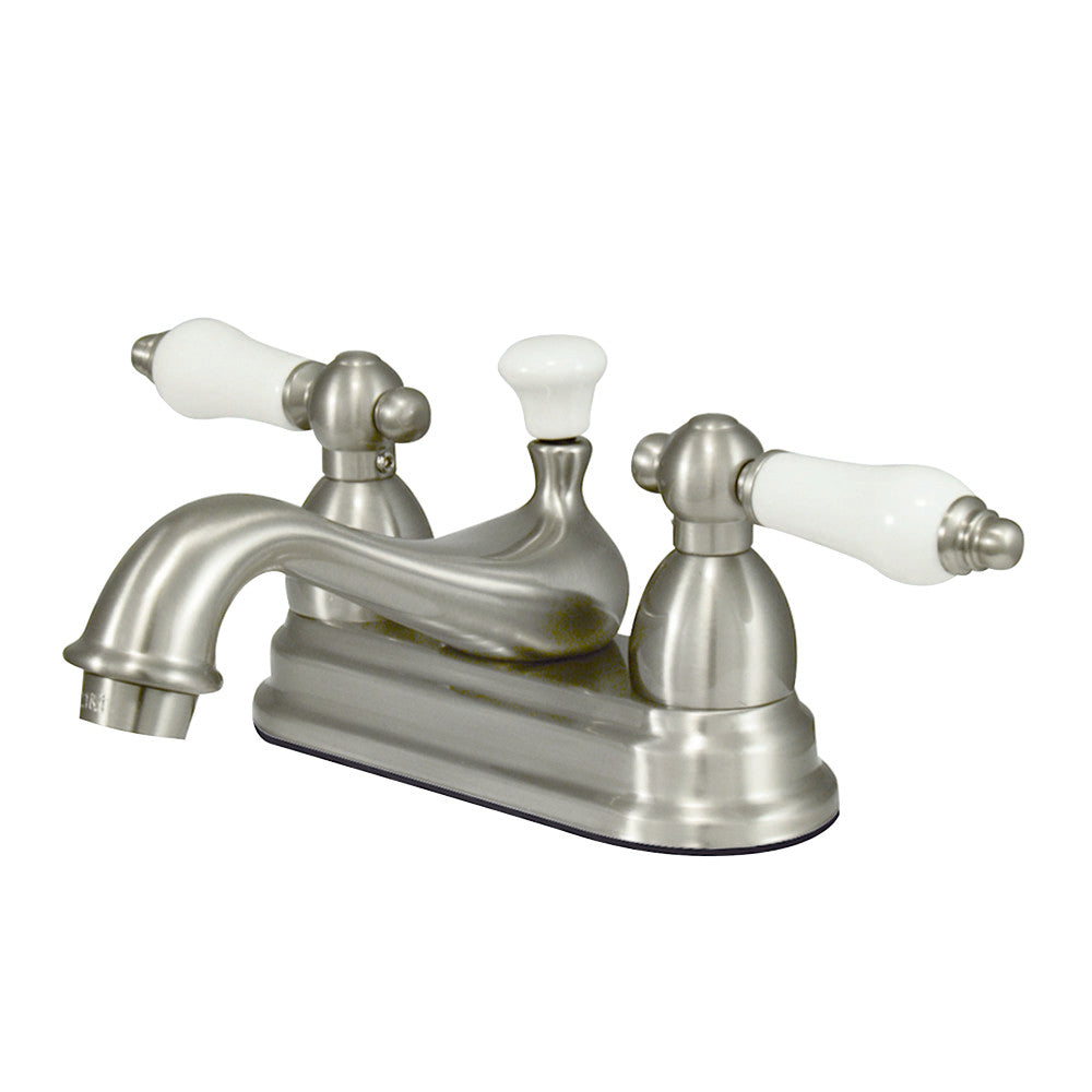 Kingston Brass KS3608PL 4 in. Centerset Bathroom Faucet, Brushed Nickel - BNGBath