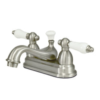 Thumbnail for Kingston Brass KS3608PL 4 in. Centerset Bathroom Faucet, Brushed Nickel - BNGBath