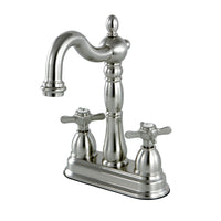 Thumbnail for Kingston Brass KB1498BEX Essex Two-Handle Bar Faucet, Brushed Nickel - BNGBath