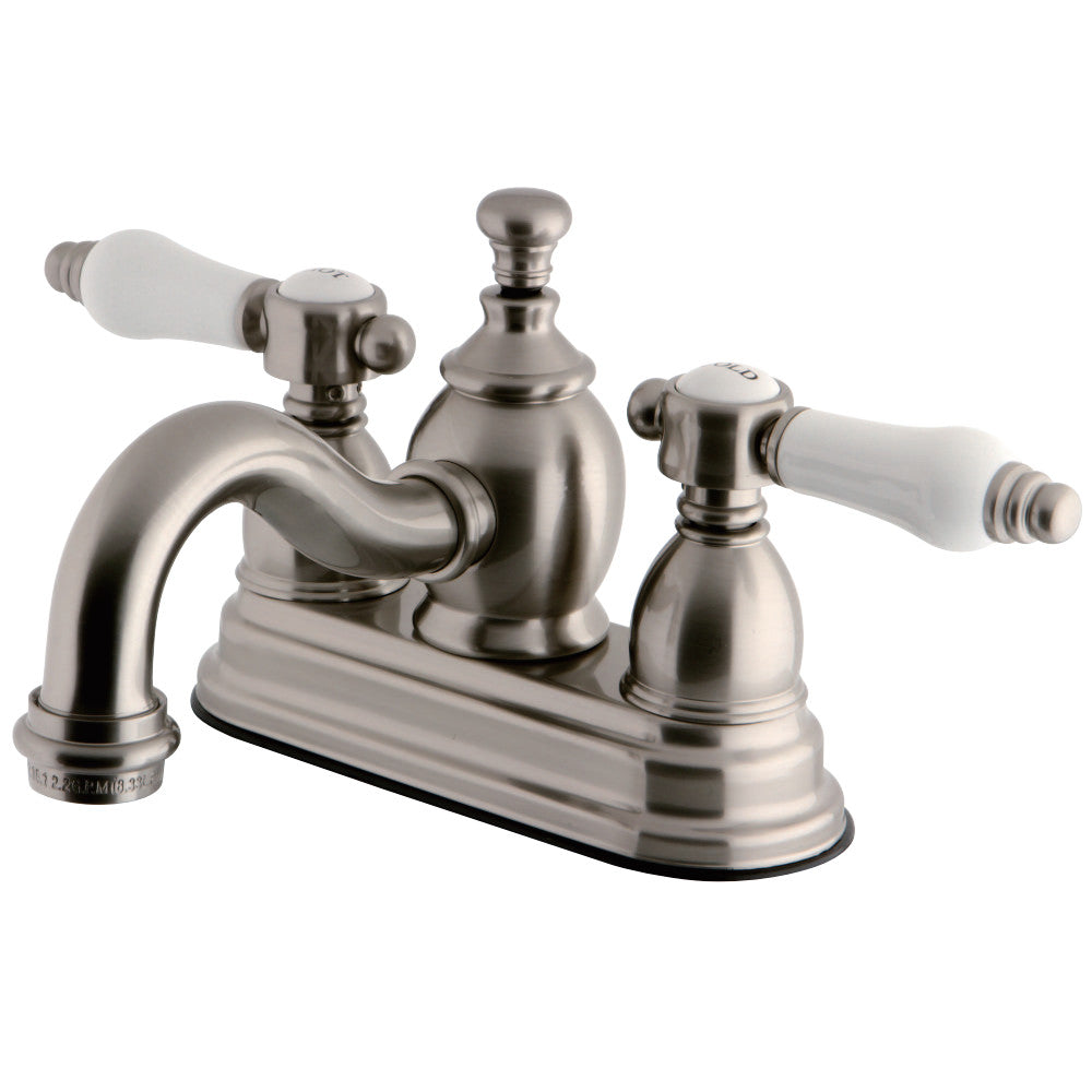 Kingston Brass KS7108BPL 4 in. Centerset Bathroom Faucet, Brushed Nickel - BNGBath