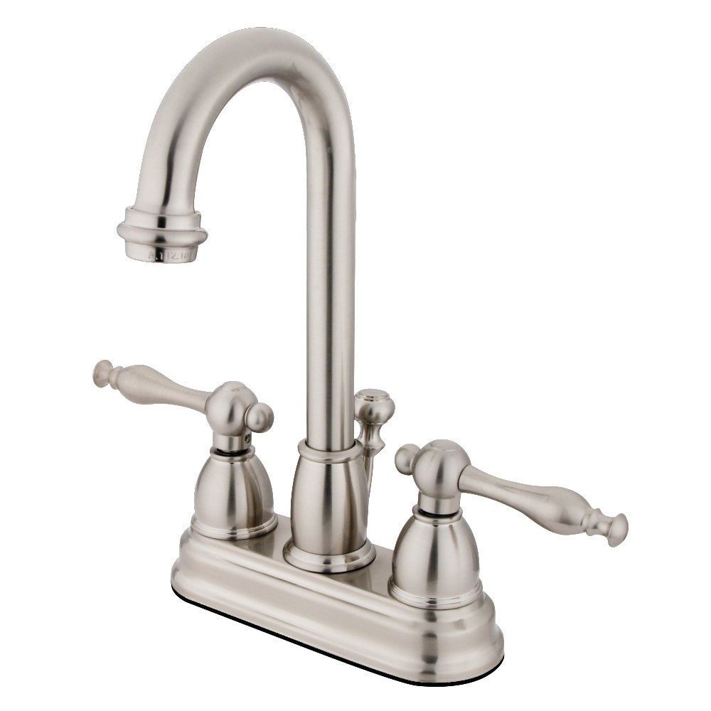 Kingston Brass KB3618NL 4 in. Centerset Bathroom Faucet, Brushed Nickel - BNGBath