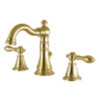 Thumbnail for Fauceture FSC1973AL English Classic Widespread Bathroom Faucet, Brushed Brass - BNGBath