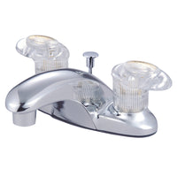 Thumbnail for Kingston Brass KB6151ALL 4 in. Centerset Bathroom Faucet, Polished Chrome - BNGBath