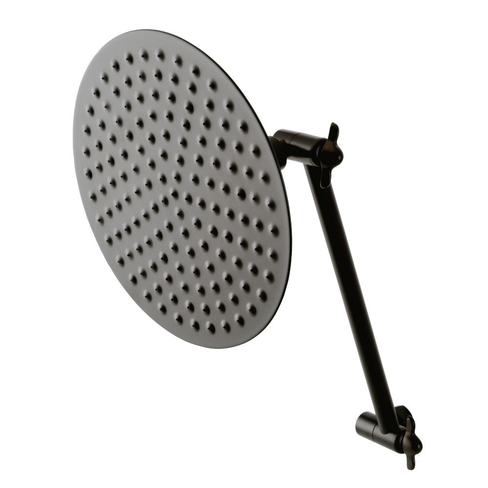 Kingston Brass CK136K5 Victorian Showerhead and High Low Adjustable Arm In Retail Packaging, Oil Rubbed Bronze - BNGBath