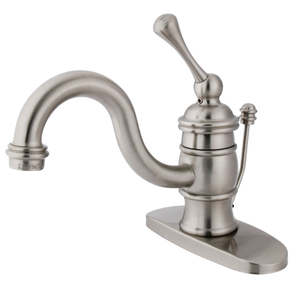 Kingston Brass KB3408BL Victorian 4" Centerset Single Handle Bathroom Faucet, Brushed Nickel - BNGBath