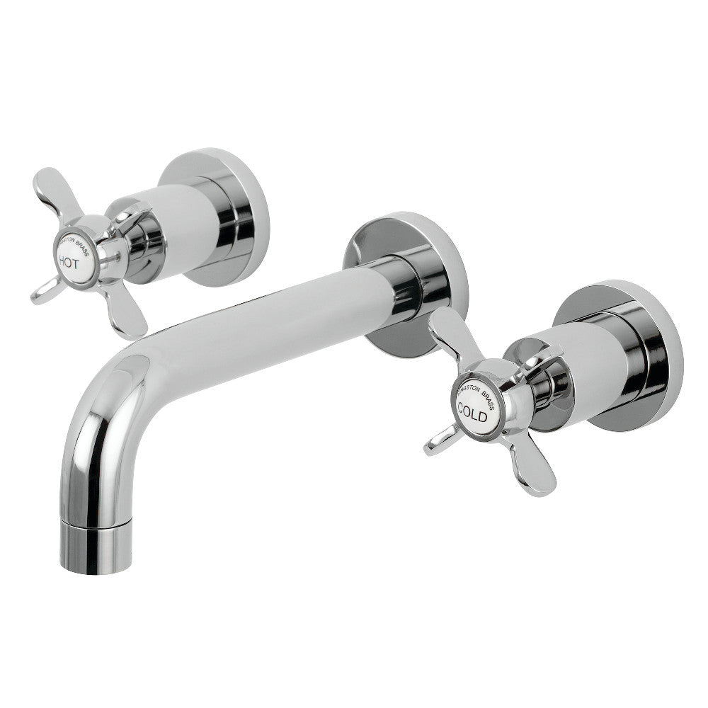 Kingston Brass KS8121BEX Essex 2-Handle 8 in. Wall Mount Bathroom Faucet, Polished Chrome - BNGBath